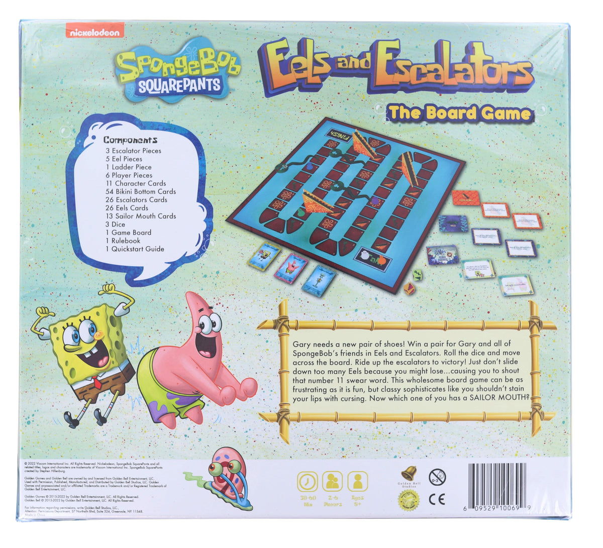Nickelodeon Spongebob SquarePants Eels and Escalators The Board Game