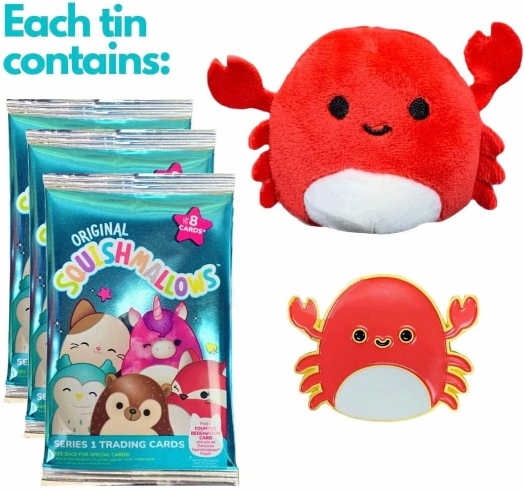 Squishmallow Trading Card Collector Tin Series 1 | Carlos The Crab
