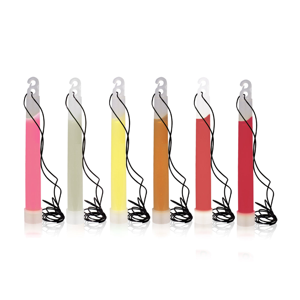 Assorted 6" Glow Sticks Retail Counter Display
