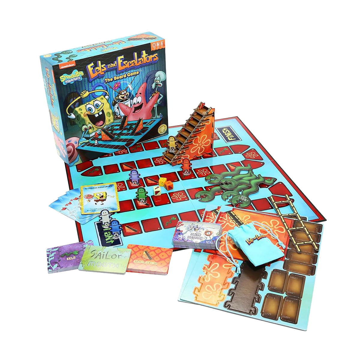 Nickelodeon Spongebob SquarePants Eels and Escalators The Board Game