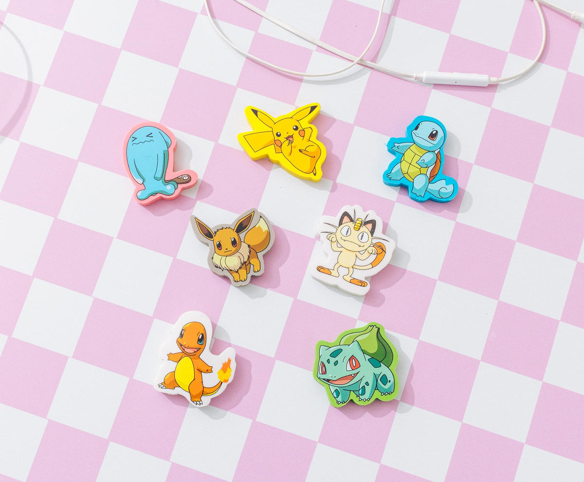 Pokemon Eraser Set 7-Pack