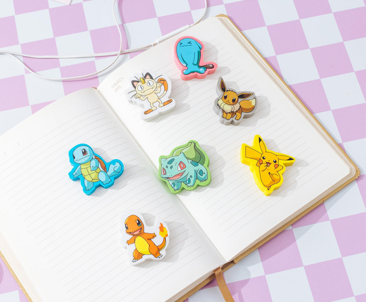 Pokemon Eraser Set 7-Pack