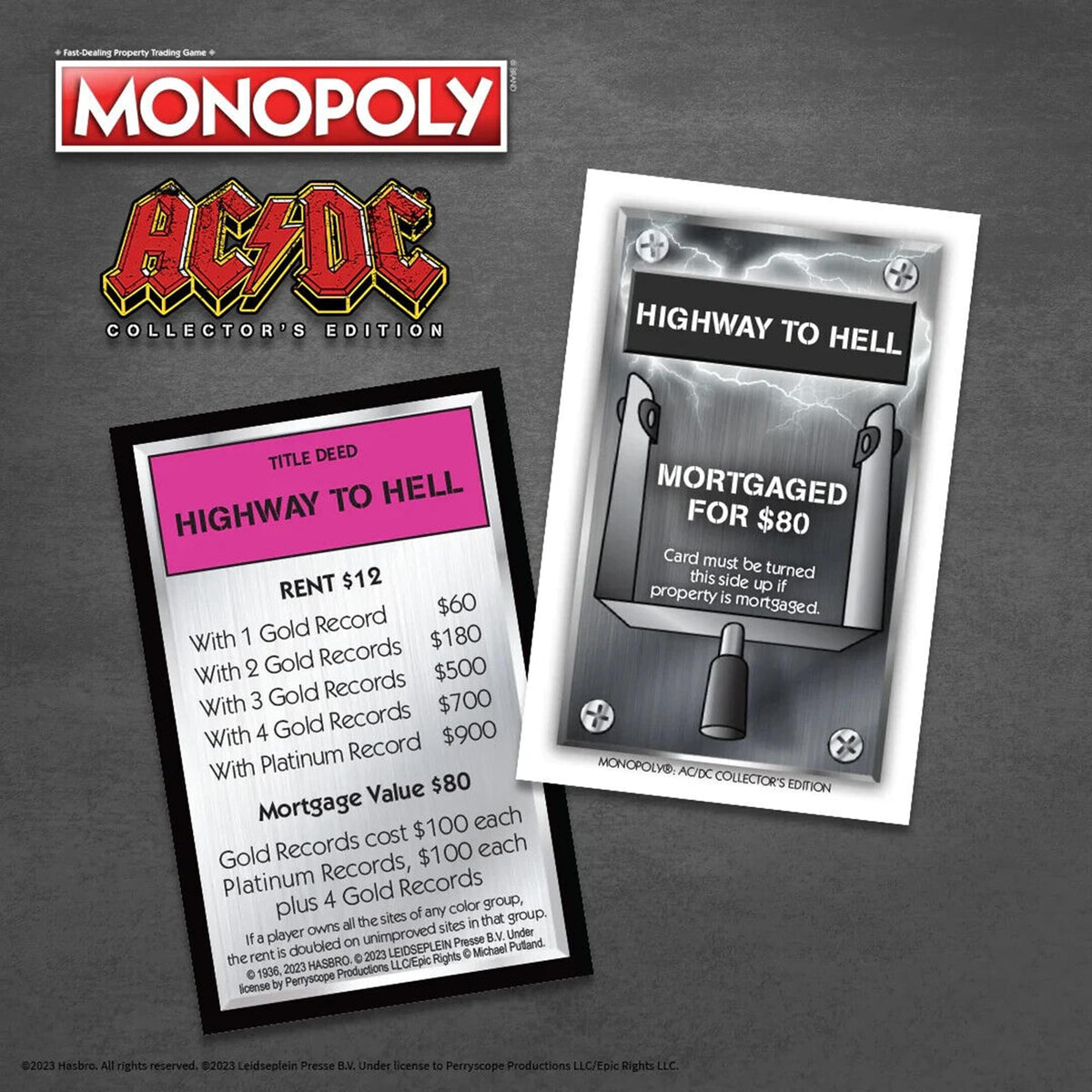AC/DC Monopoly Board Game